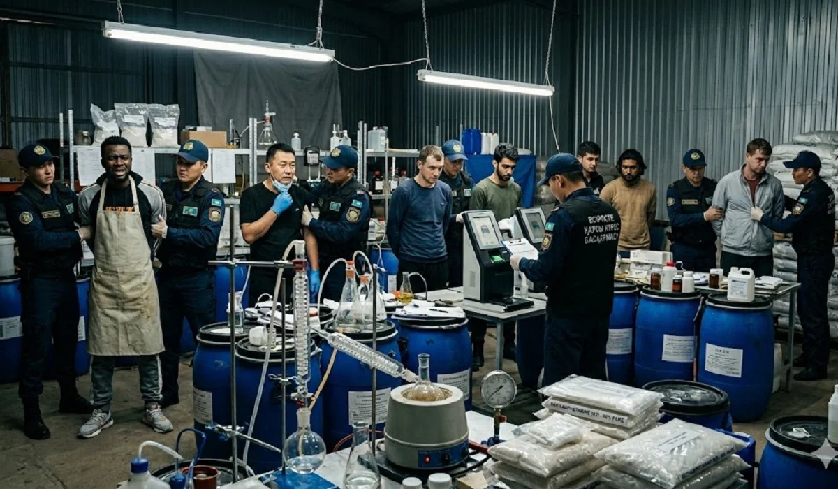 Құны – 1,5 млрд теңге: Алматы облысында 90 кг есірткі өндірген шетелдіктер 20 жылға сотталды