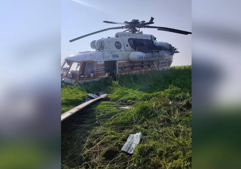 Вертолет Ми-8 с людьми на борту потерпел аварию под Павлодаром