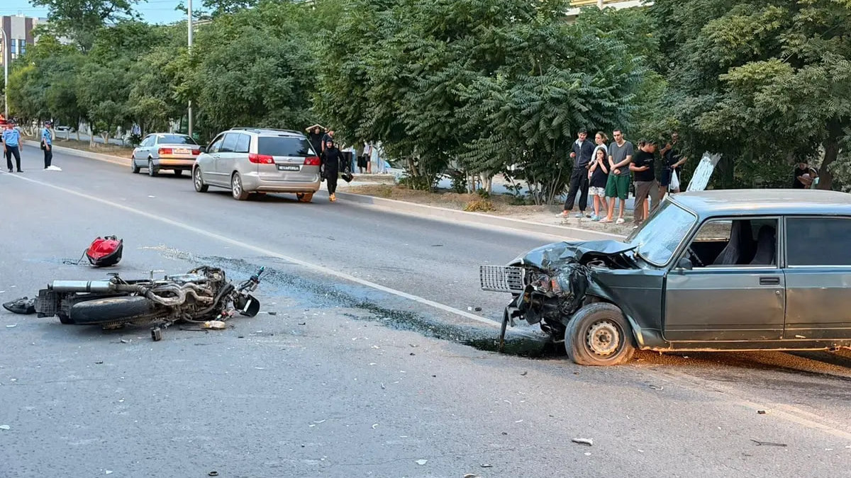 20-летний мотоциклист погиб в ДТП в Актау