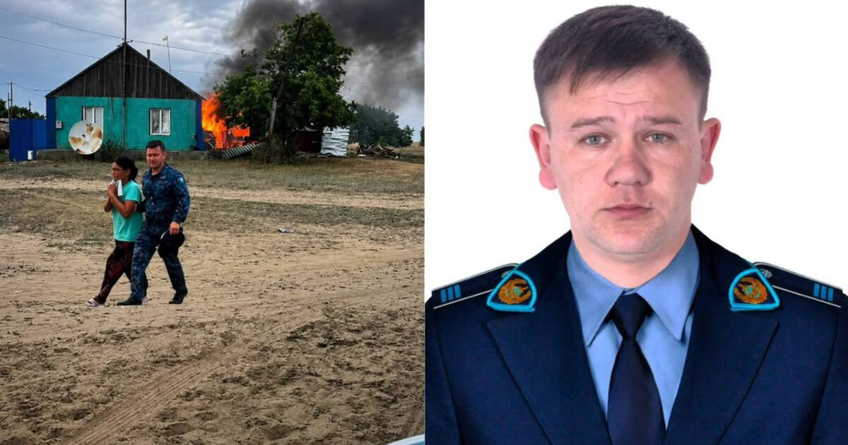  Семейде полицей жанып жатқан үйден құтқарып қалды 