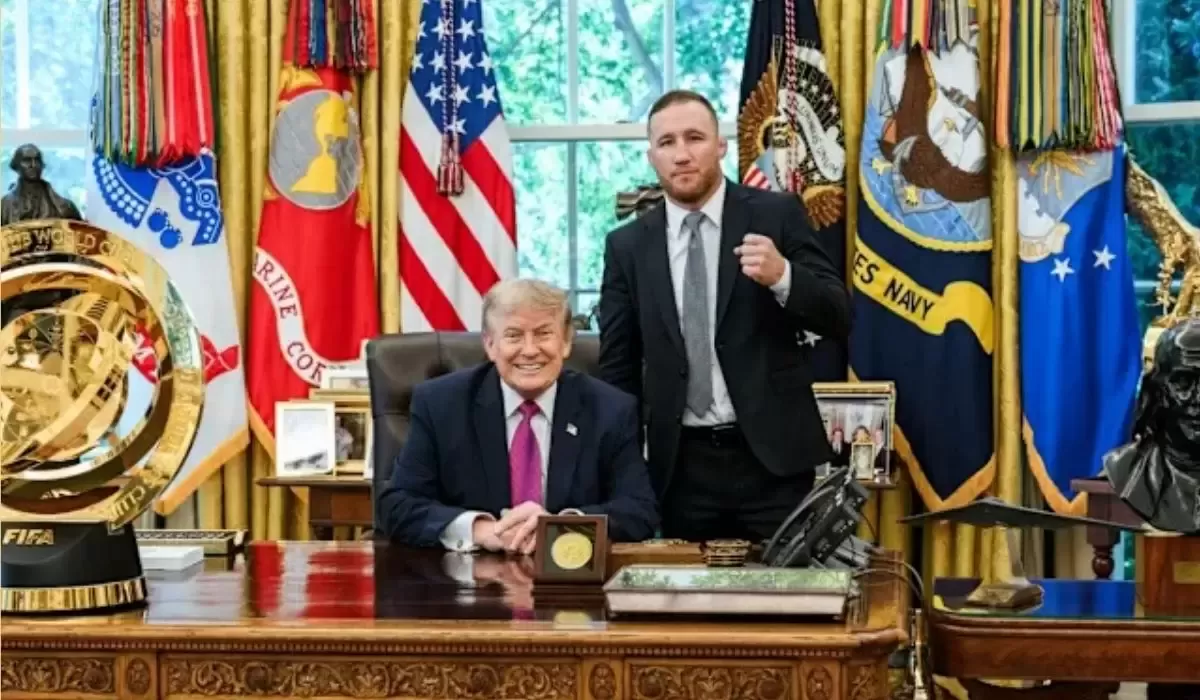 Гэтжи Трамппен бірге Ақ үйде тарихи жеңісін атап өтті