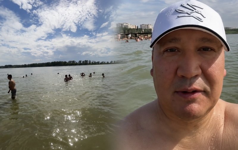 Аким Павлодарской области искупался в Иртыше после жалоб на грязную воду