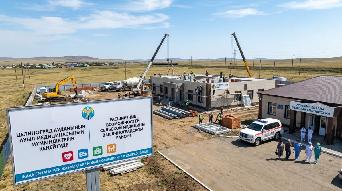 Ақмола облысы Целиноград ауданында ауыл медицинасының мүмкіндігі кеңейіп келеді