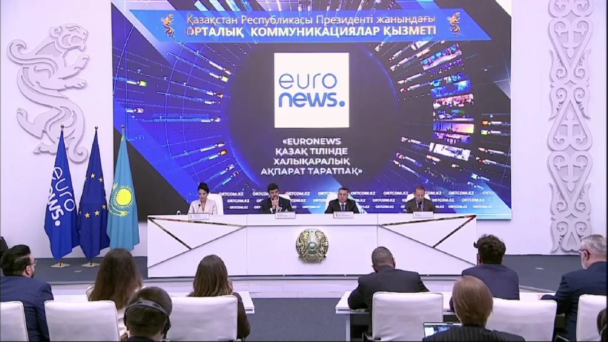 «Euronews» арнасы енді қазақ тілінде ақпарат таратады