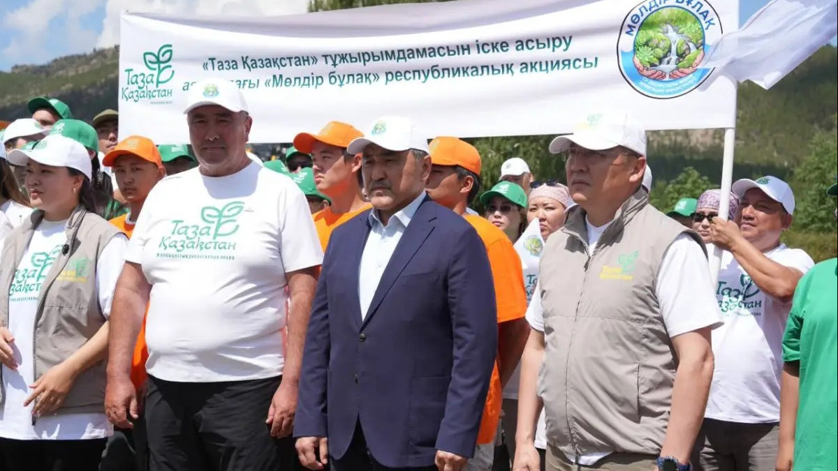 «Мөлдір бұлақ» экологиялық акциясының екінші кезеңі басталды