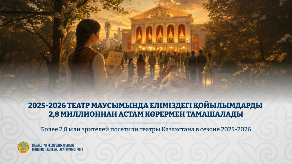 В Казахстане театральные постановки за сезон посмотрели более 2,8 млн зрителей