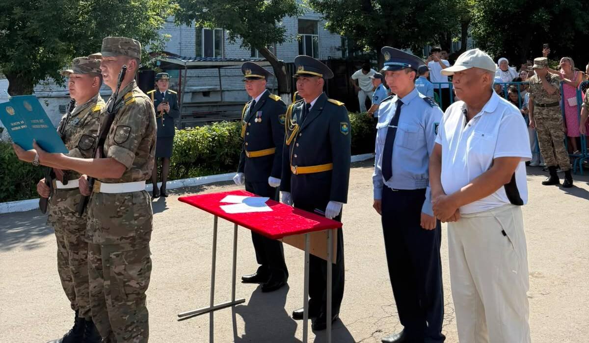 Около 230 новобранцев Нацгвардии приняли Военную присягу в Петропавловске