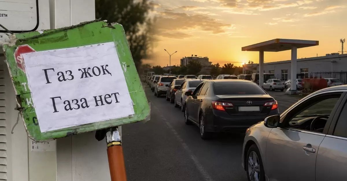 Ақтауда газ құю бекеттерінде тағы да ұзын-сонар кезек пайда болды