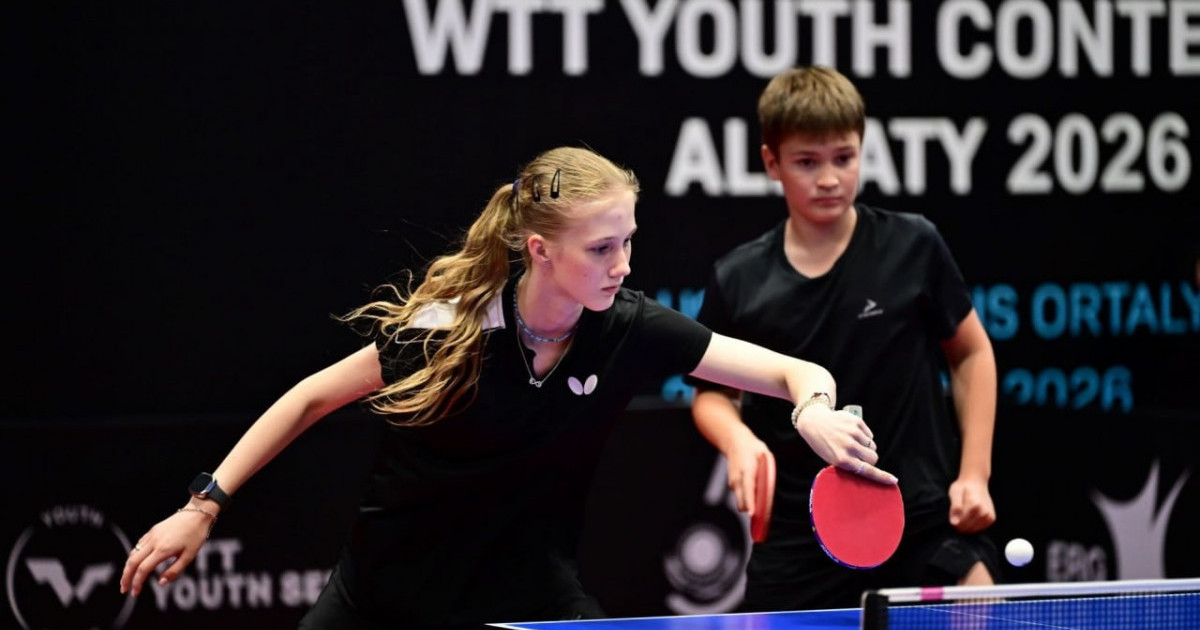  Үстел теннисі: Қазақстан Алматыдағы WTT Youth Contender турнирінде алғашқы медалін жеңіп алды 