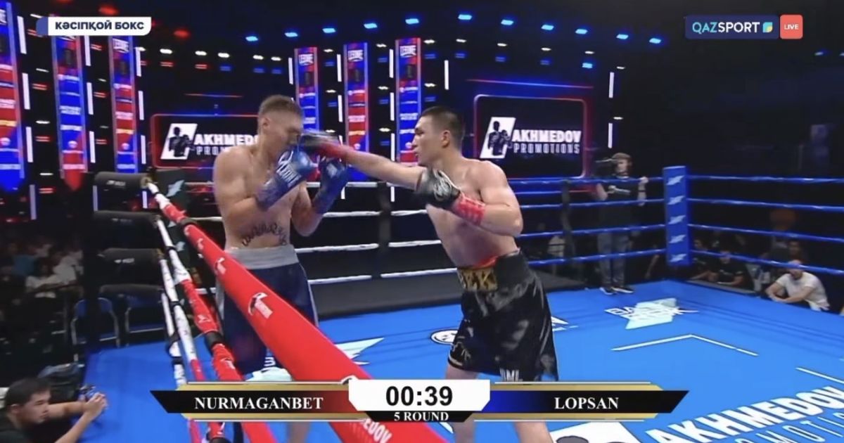 Бек Нұрмағанбет ресейлік боксшыны бесінші раундта нокаутқа жіберді