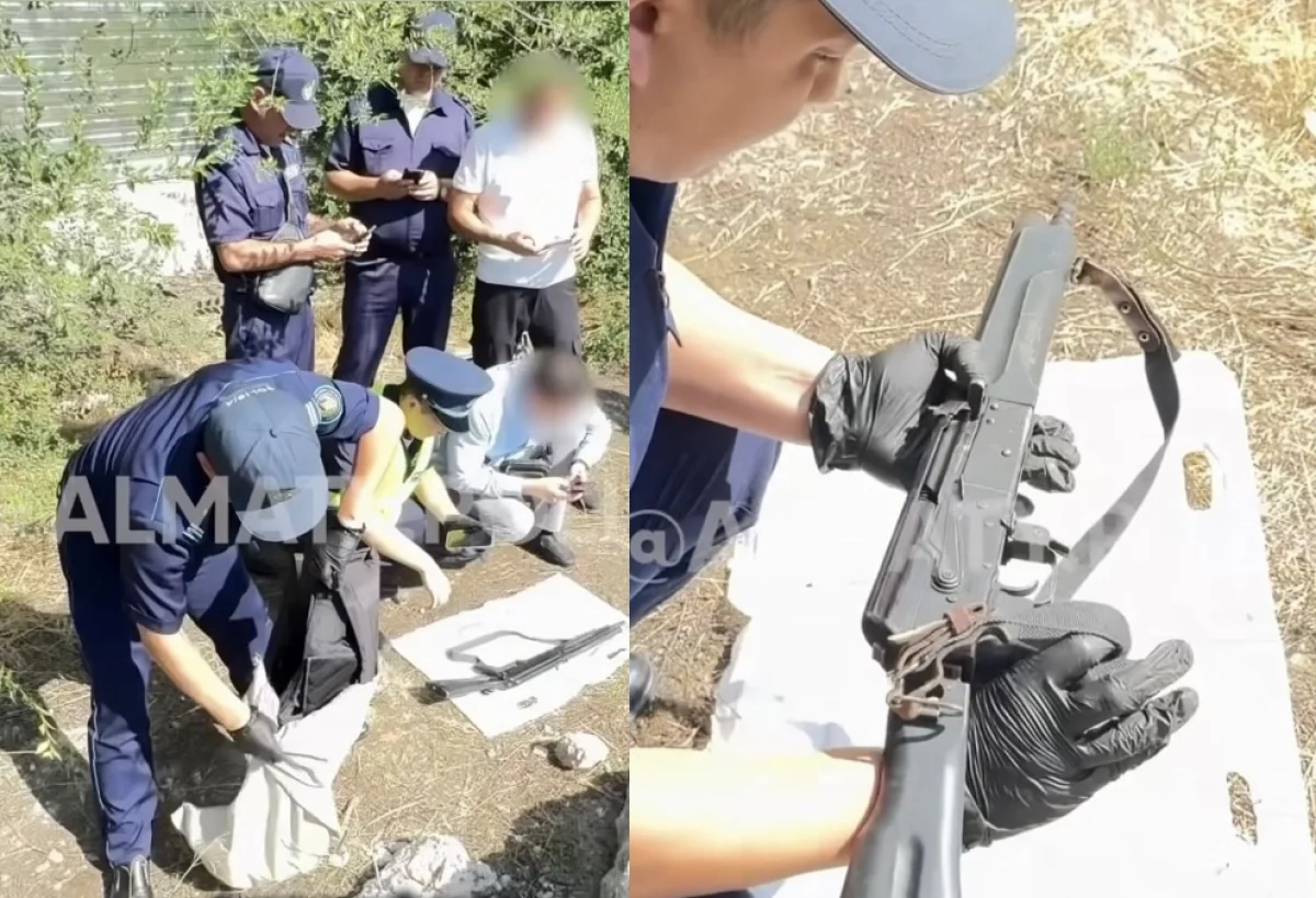 Алматыда қару толы қап табылды: полиция істі тексеріп жатыр (ВИДЕО)
