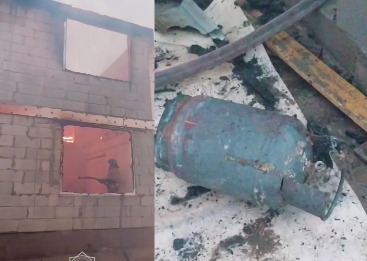Алматы облысында салынып жатқан үйдегі өрт сөндірілді
