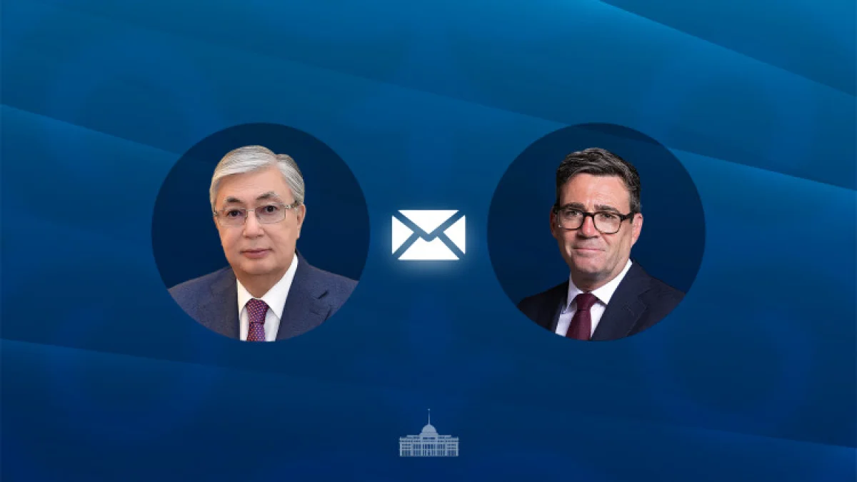 Президент Қасым-Жомарт Тоқаев Эндрю Бернемді Ұлыбритания және Солтүстік Ирландия Біріккен Корольдігінің Премьер-министрі қызметіне кірісуімен құттықтады