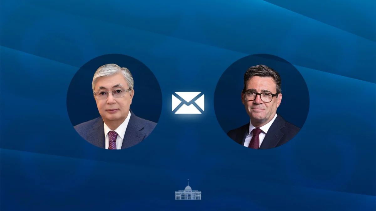 Президент Касым-Жомарт Токаев поздравил Эндрю Бернема
