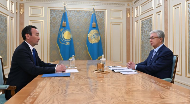Новый аким Улытау рассказал Токаеву о планах на регион
