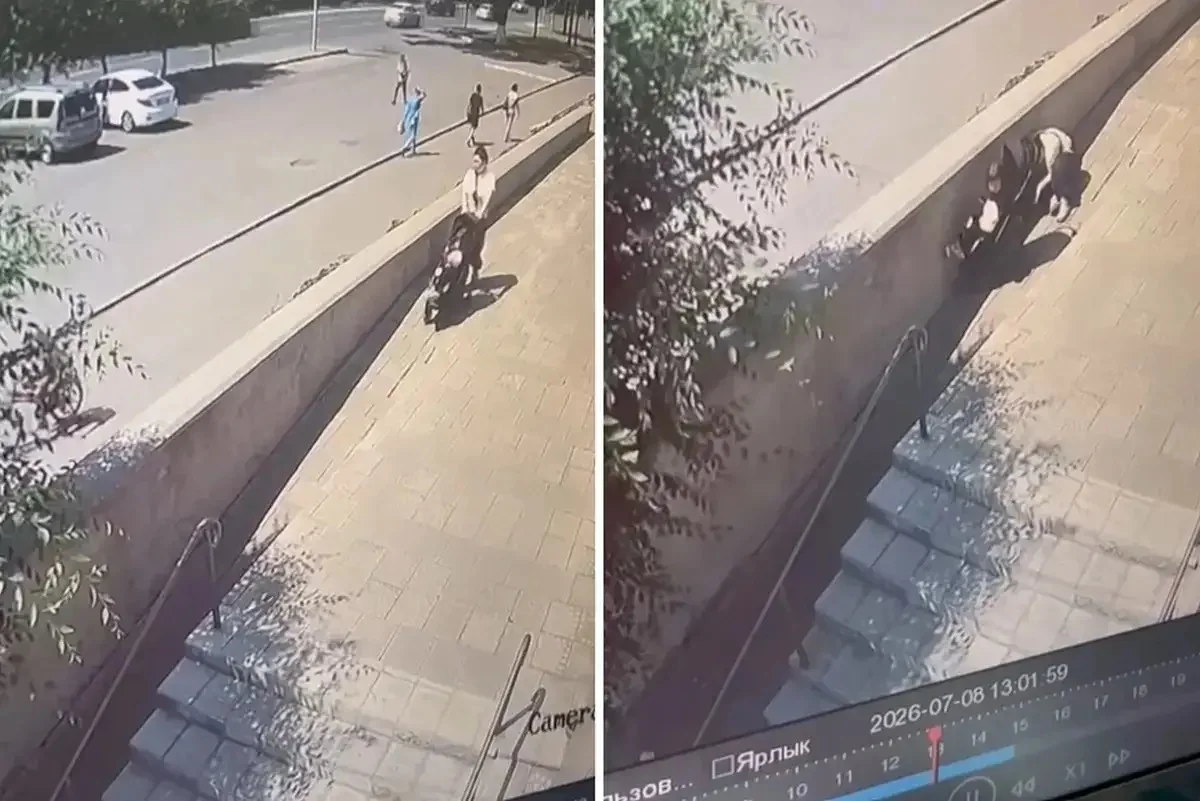 Павлодарда әйел мен баланың үстіне мұз лақтырған күдіктінің кім екені анықталды