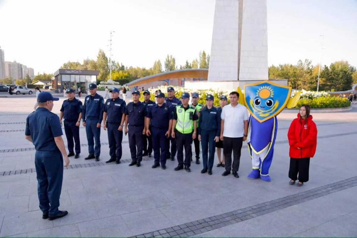 Елорданың Орталық саябағында тәртіп пен тазалықты сақтау бойынша кезекті рейд өтті