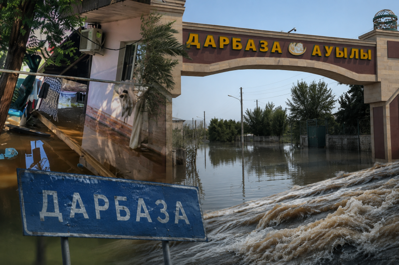 Жители села в Туркестанской области обвинили акимат после потопа