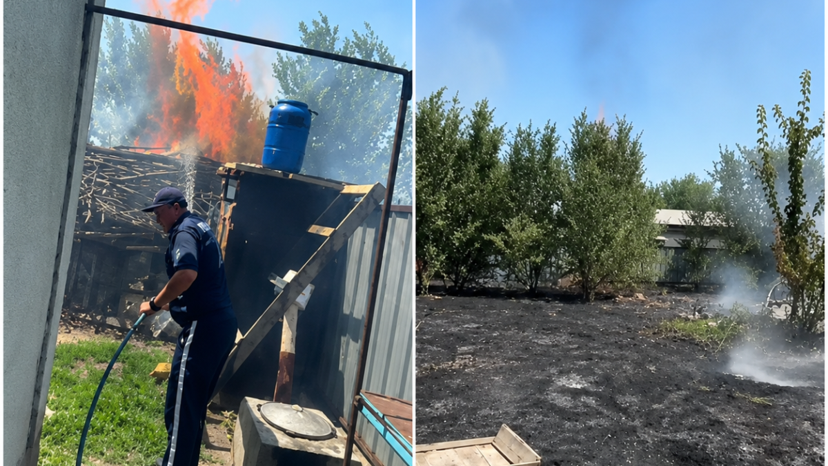 Спасая людей из огня, полицейские получили ожоги