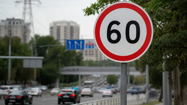 Алматыдағы Саин көшесінде жылдамдық шегі 60 км/сағ болып белгіленді