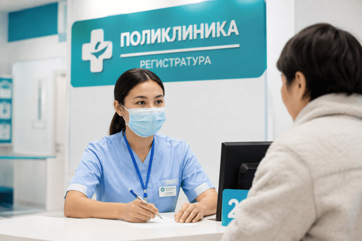Казахстанцам напомнили, как за один день сменить поликлинику без очередей