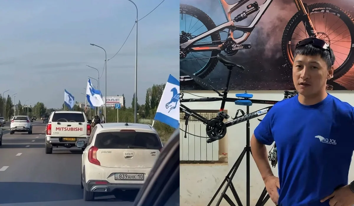 «Ак жол» объединил жителей регионов в ходе велопробега в поддержку предвыборной программы