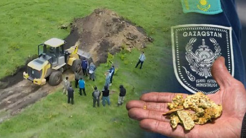 Қызылордада заңсыз алтын өндірген топ ұсталды: Тінту кезінде қару мен жүздеген грамм алтын табылды