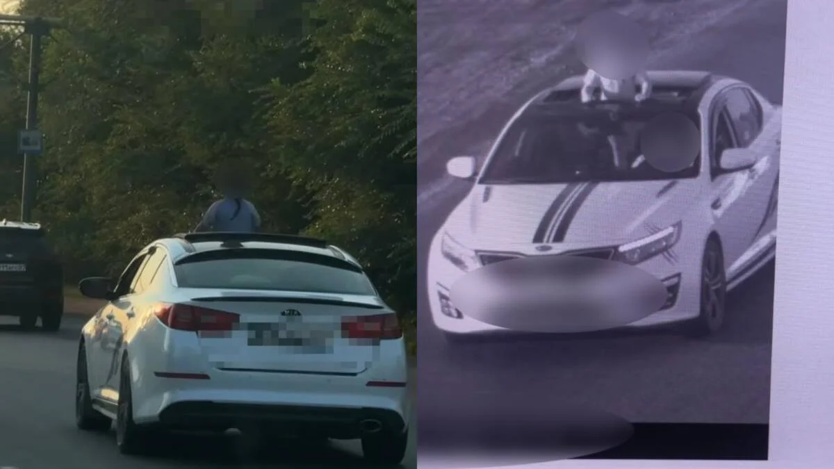 Ребенок высунулся из люка авто: водителя наказали в Уральске