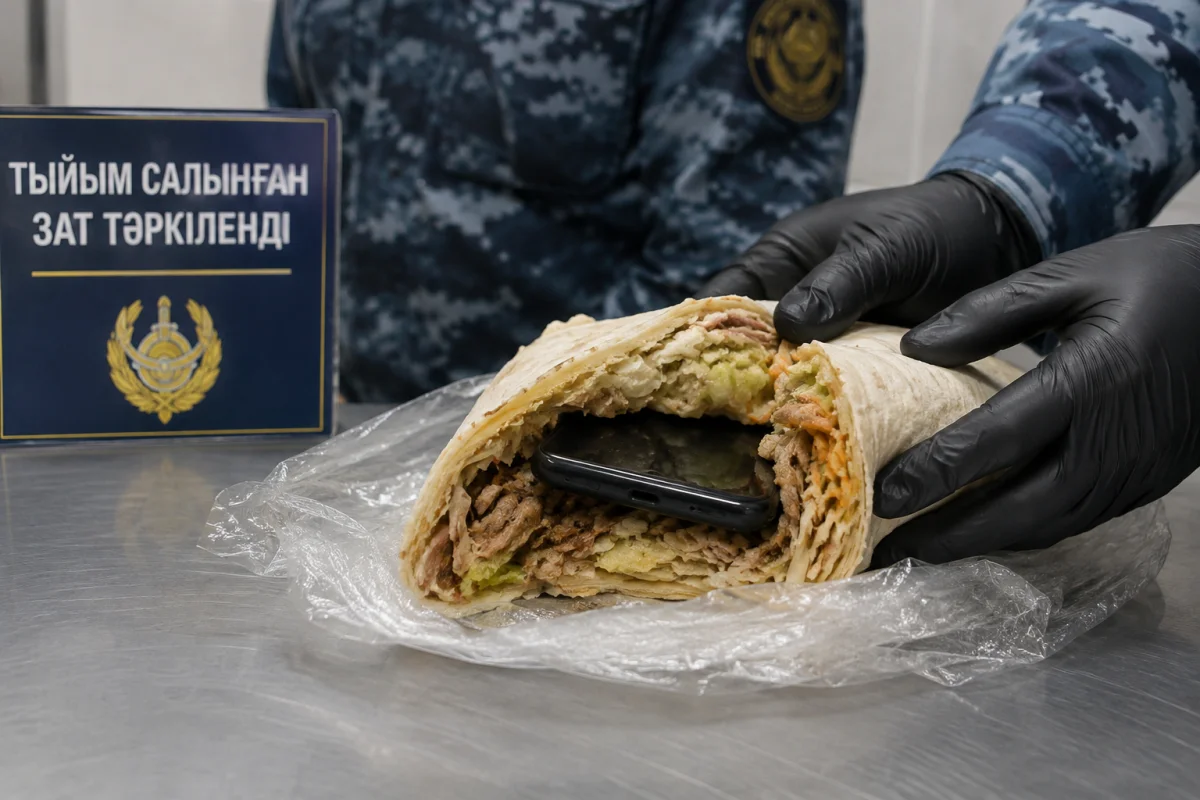 Ақтөбеде сотталған адамға донер арқылы телефон жеткізбек болған