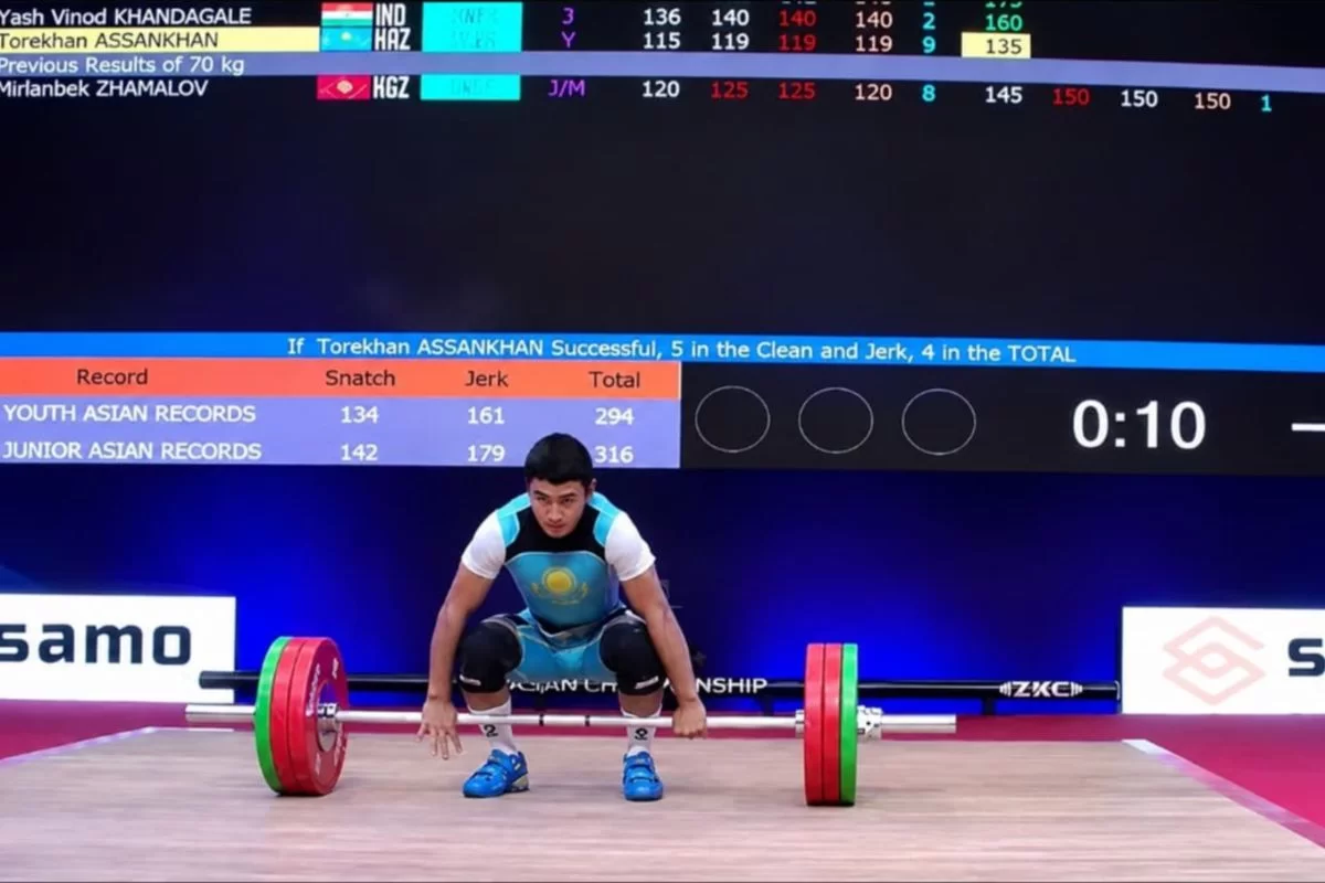 Қазақстандық ауыр атлет Азия чемпионатындағы дебютінде үздік үштікке енді