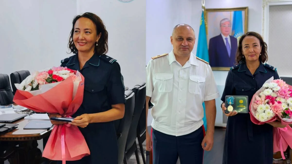 Многодетная мама и офицер: полицейскую из Павлодара наградили «Күміс алқа»