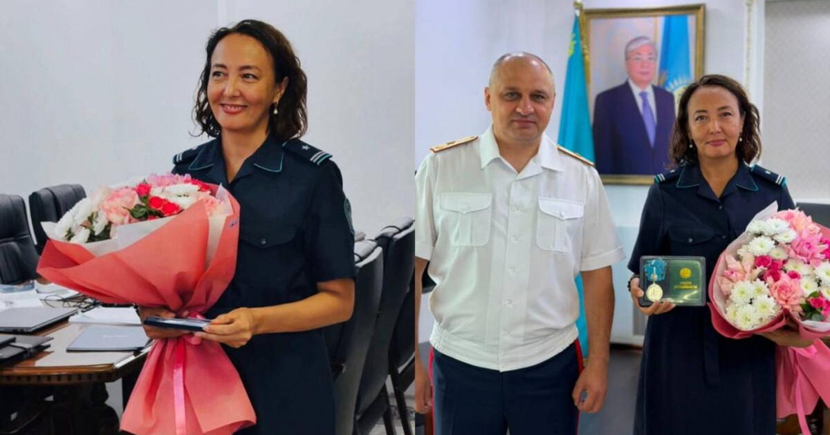   Алты баланың әлдиі мен ел алдындағы ант: көпбалалы полицейге “Күміс алқа” табысталды   