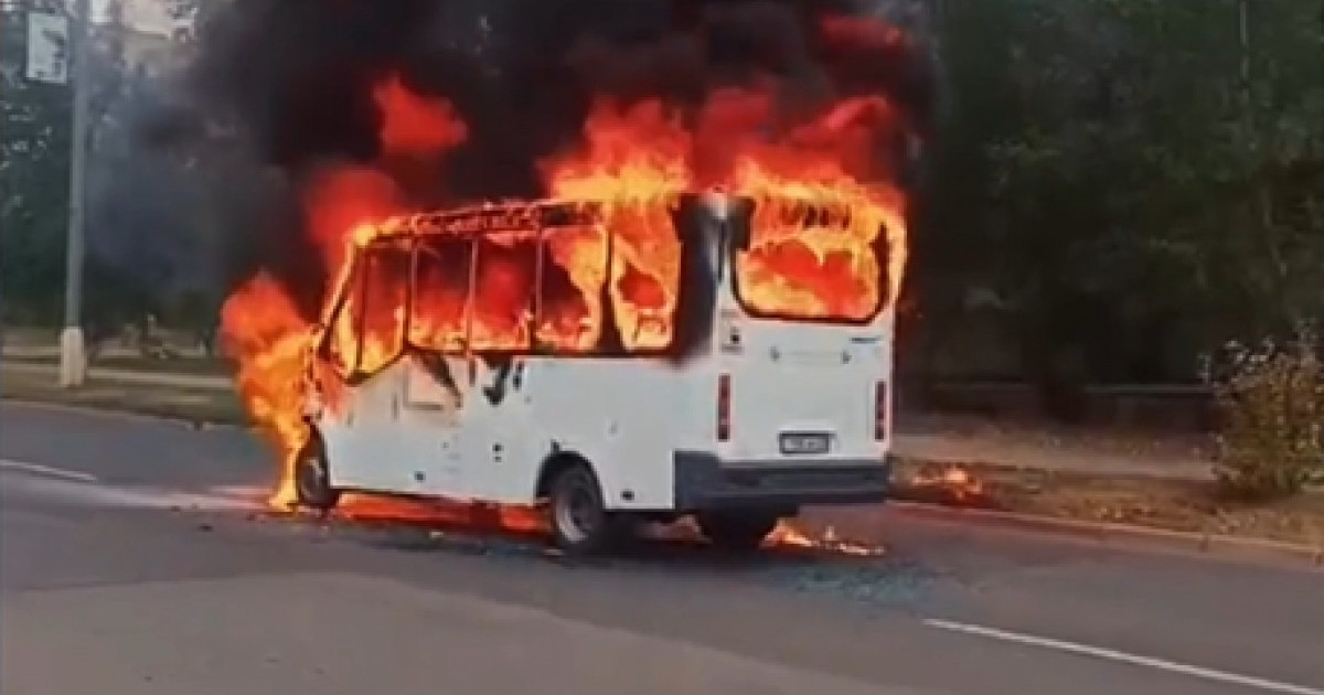  Ақмола облысында автобус өртенді 