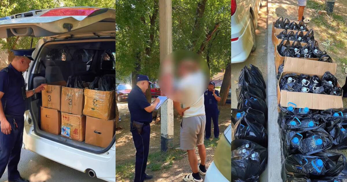  Оралда 400 литрге жуық заңсыз сақталған алкоголь өнімі тәркілен 