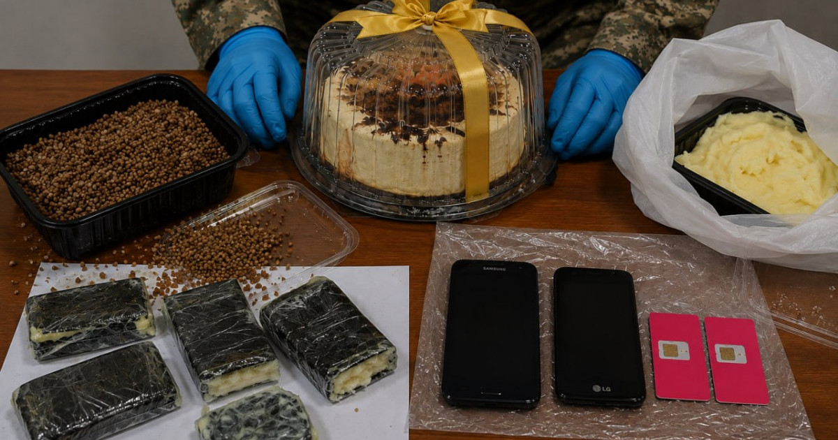  Сарбаздар торт пен қарақұмыққа телефон жасырып, түрмеге өткізбек болғандарды ұстады 
