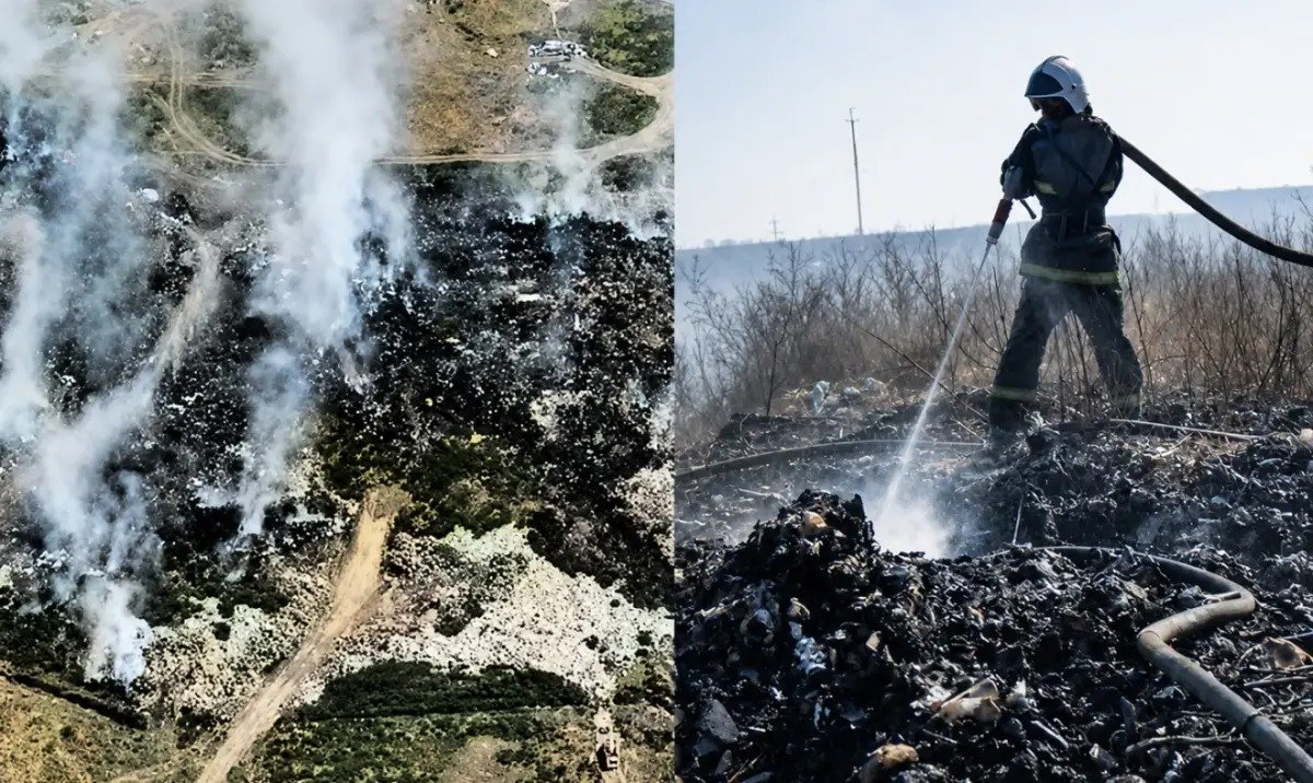 Жамбыл облысында қоқыс полигоны өртенді