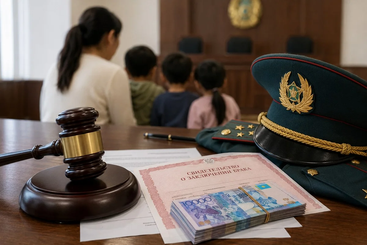 Подполковника осудили за брак с многодетной матерью ради 50 млн тенге в Мангистау