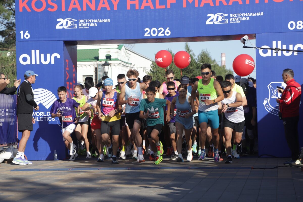 Kostanay Half Marathon тұрғындарға Құрылтай сайлауын еске салды