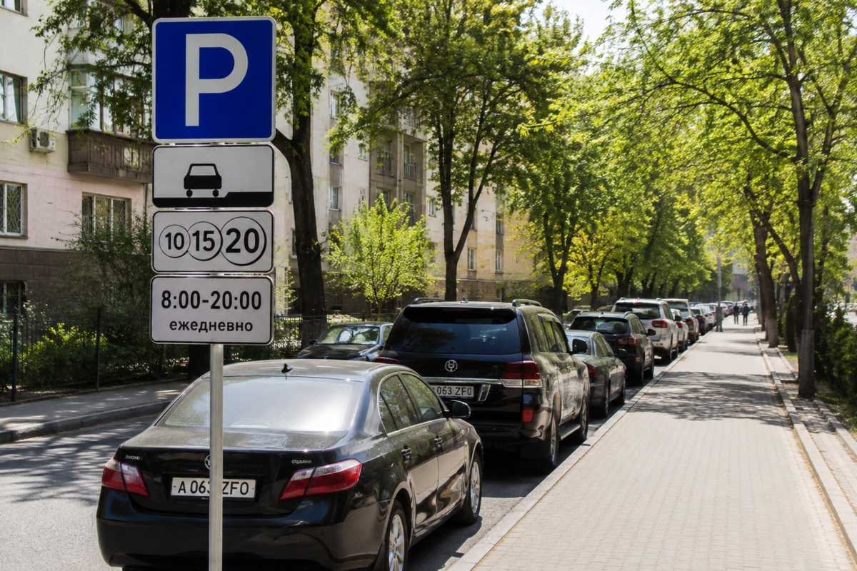 В Алматы парковка у дома стала бесплатной: кто может не платить уже с 16 августа
