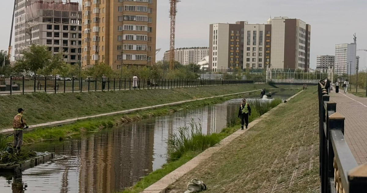  Елордада Сарыбұлақ өзенін тазарту жұмысы жүріп жатыр 