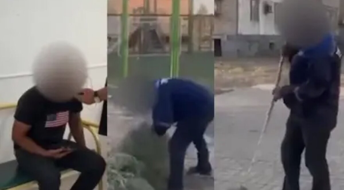 Кызылординец подметает улицы за мат в TikTok