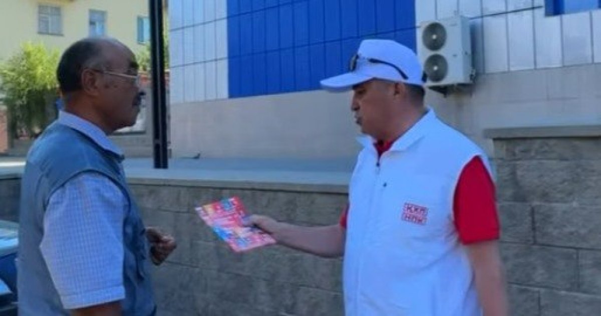 НПК провела агитационную встречу в торговом доме "Жибек жолы" в Балхаше