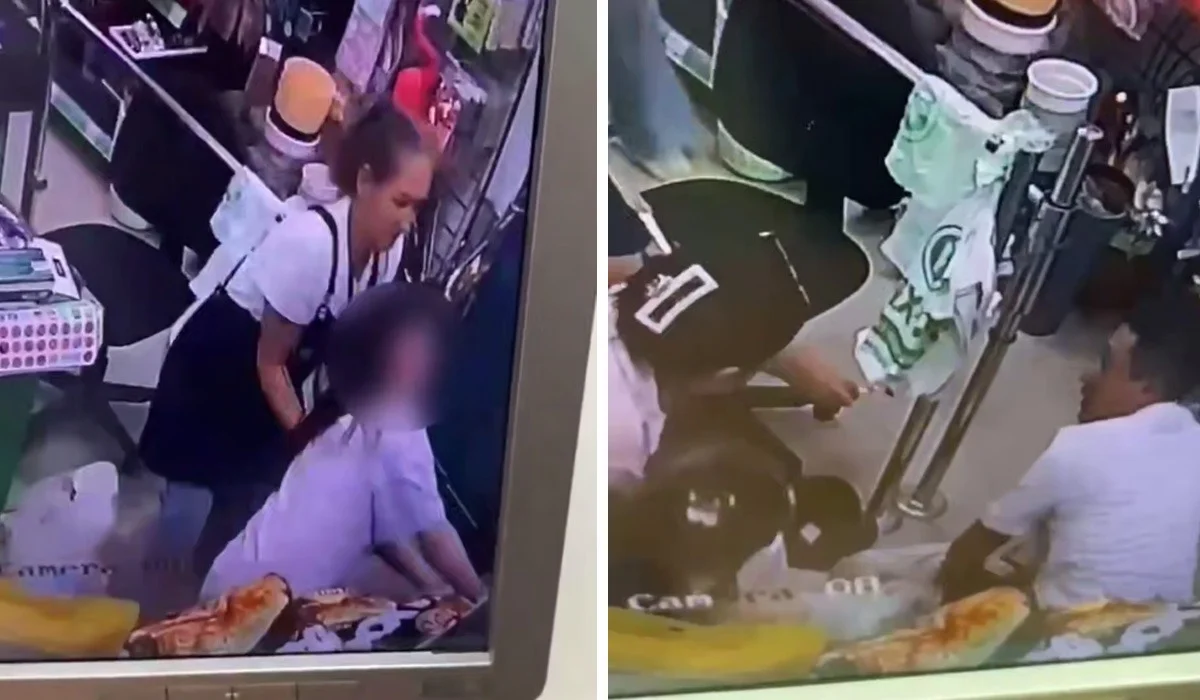 Женщина потеряла сознание в магазине: на помощь ей пришел полицейский (ВИДЕО)