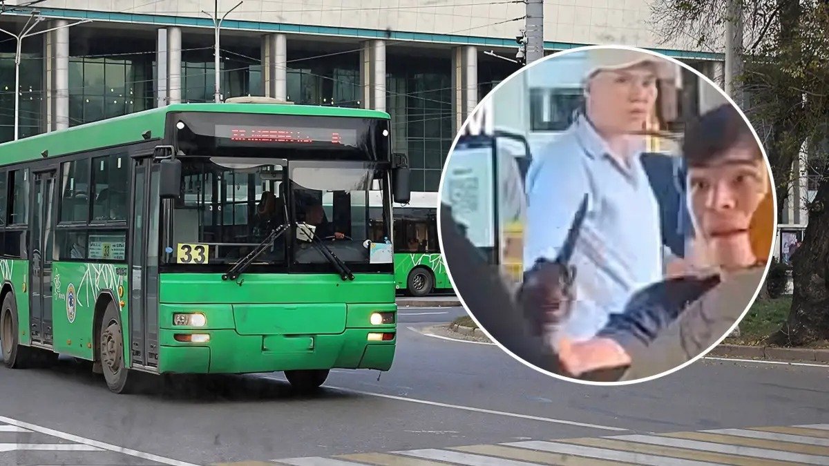 Алматыда автобус жолаушысы төбелес кезінде ер адамды пышақтап кете жаздады