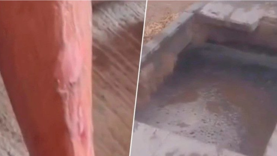 Павлодарда тротуар астындағы құбыр жарылып, ер адам ыстық суға түсіп кетті