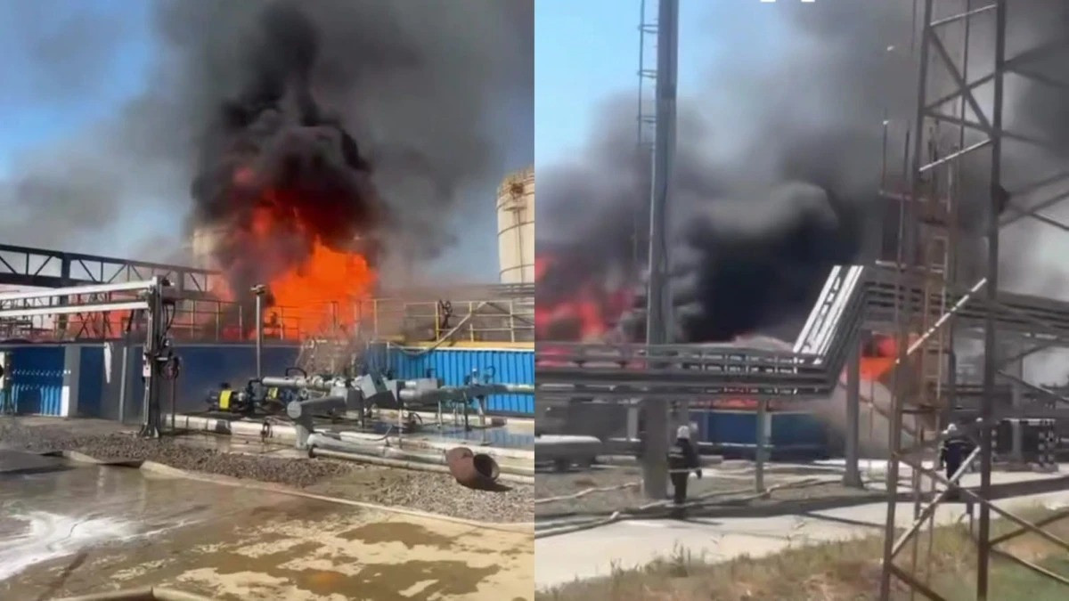 Возгорание на Атырауском НПЗ полностью ликвидировали