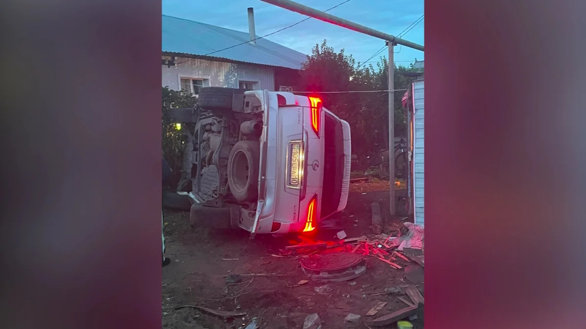 Пьяный житель угнал авто и устроил ДТП в Костанайской области