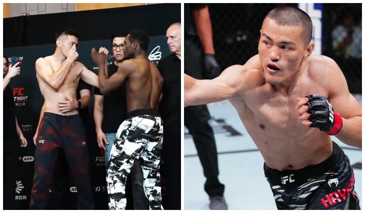 Максат Кайсар провел дуэль взглядов перед боем Road to UFC