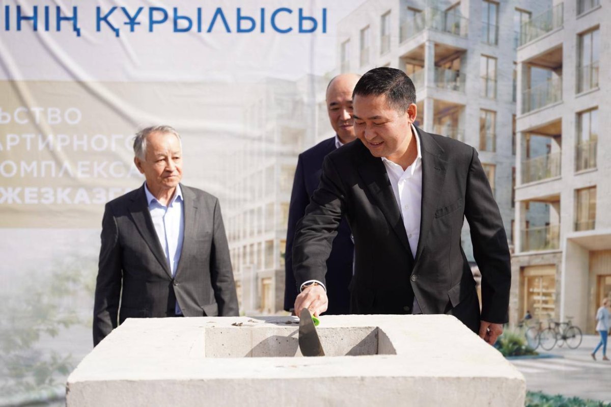 Ұлытау облысында 300 пәтерлі тұрғын үй кешендерінің құрылысы басталды