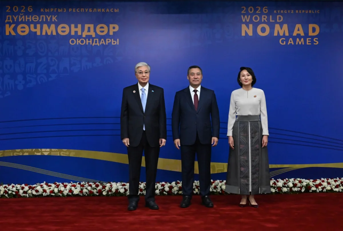 Президент VI Дүниежүзілік көшпенділер ойындарының ашылуына қатысу үшін «Бішкек Арена» стадионына барды